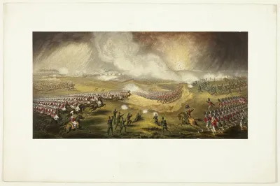 Charge of the British Troops on the Road to Windlesham