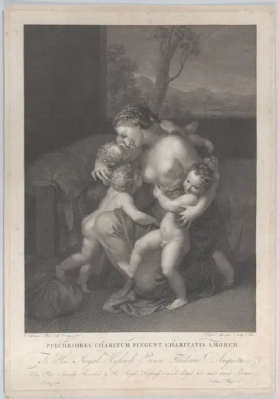 Charity with three small children