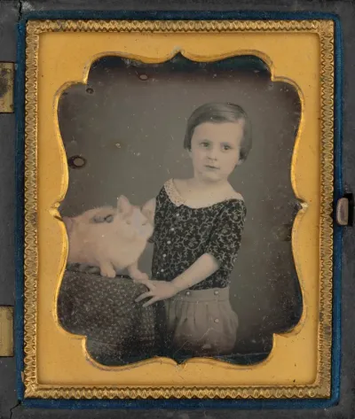 "Charles Aaron and His Cat"