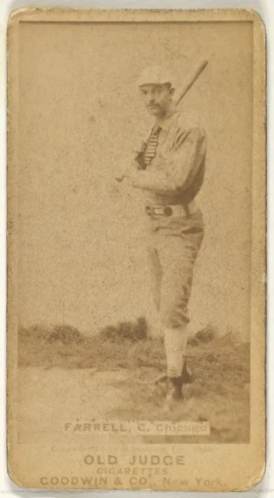 Charles Andrew "Duke" Farrell, Catcher, Chicago, from the Old Judge series (N172) for Old Judge Cigarettes