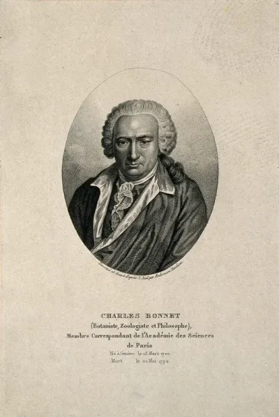 Charles Bonnet. Stipple engraving by A. Tardieu