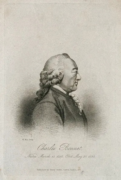 Charles Bonnet. Stipple engraving by W. Wise, 1823