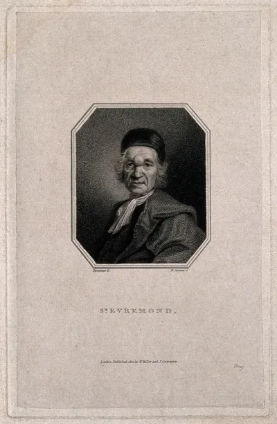 Charles de Marguetel de Saint-Denis de Saint-Evremond, a man with an unusual growth on his forehead