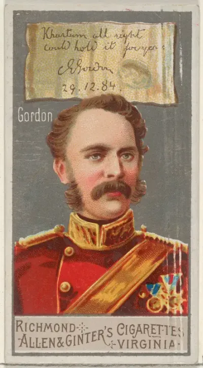 Charles George Gordon, from the Great Generals series (N15) for Allen & Ginter Cigarettes Brands