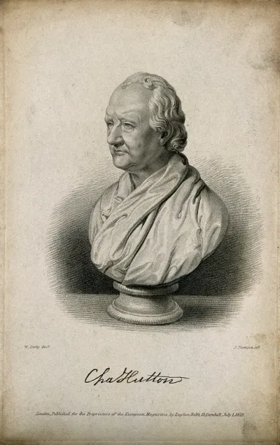 Charles Hutton. Stipple engraving by J. Thomson, 1823, after W. Derby after S. Gahagan