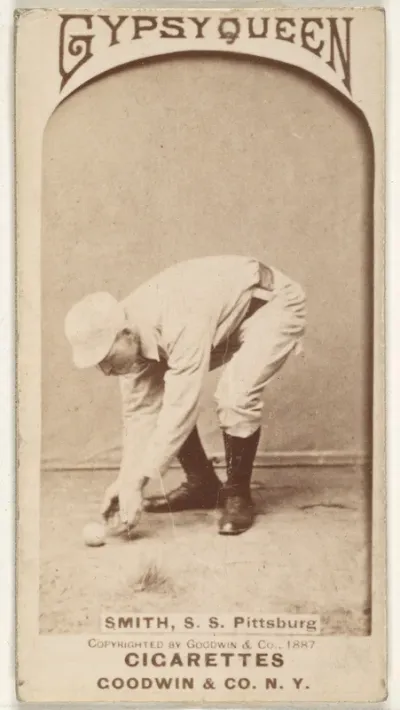Charles Marv "Pop" Smith, Shortstop, Pittsburgh, from the Old Judge series (N172) for Old Judge and Gypsy Queen Cigarettes