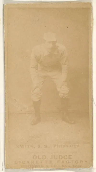 Charles Marv "Pop" Smith, Shortstop, Pittsburgh, from the Old Judge series (N172) for Old Judge Cigarettes