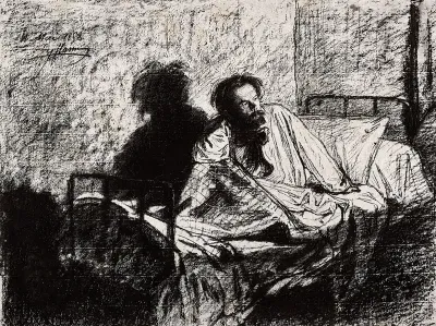 Charles Meryon in his madness, the night before his removal to the asylum of Charenton