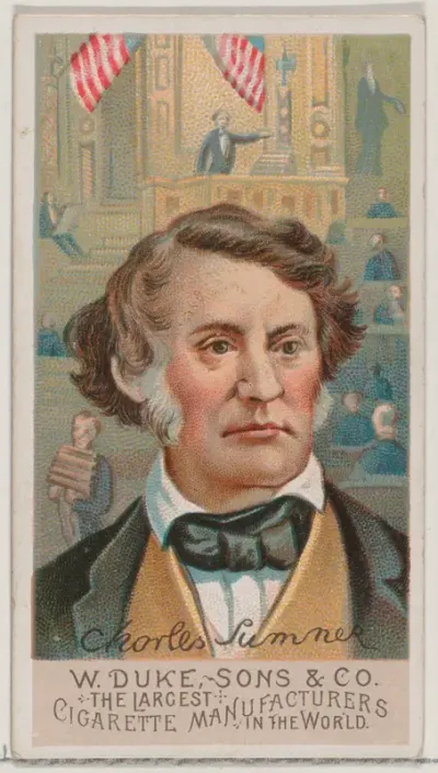 Charles Sumner, from the series Great Americans (N76) for Duke brand cigarettes