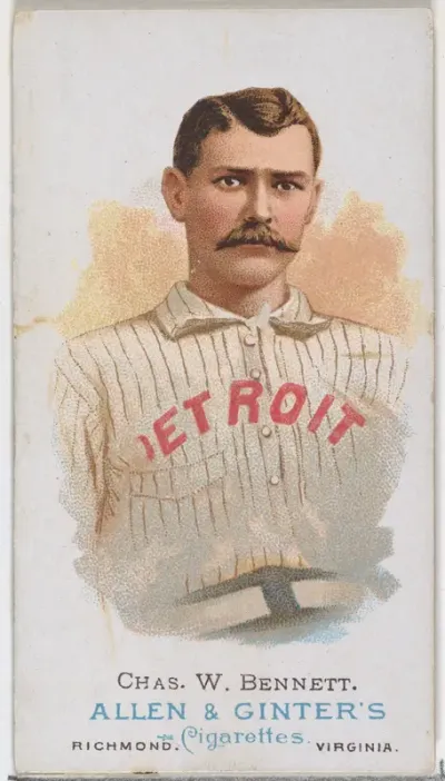 Charles W. Bennett, Baseball Player, from World's Champions, Series 1 (N28) for Allen & Ginter Cigarettes