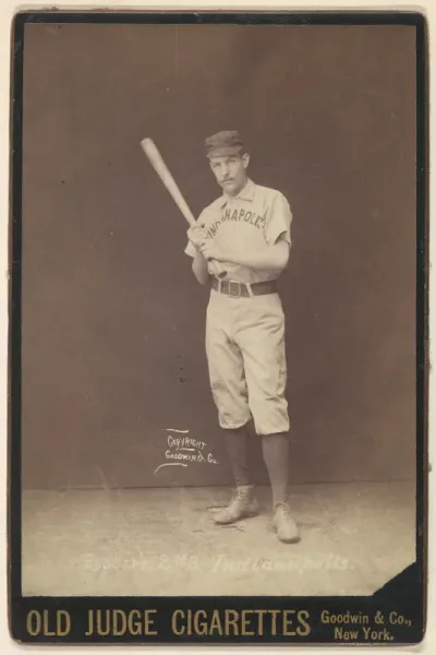 Charley Bassett, 2nd Base, Indianapolis, from the series Old Judge Cigarettes