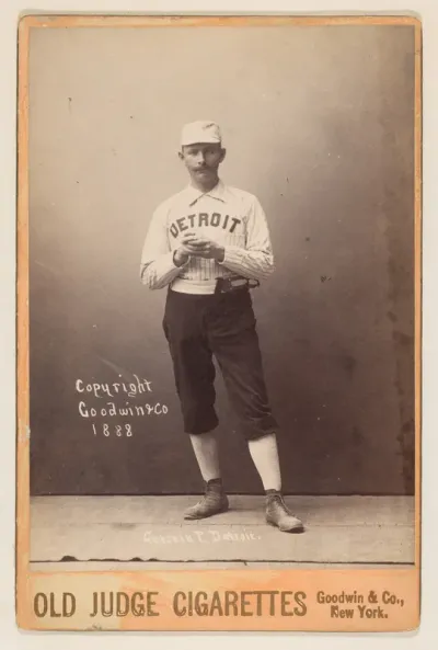 Charlie Getzein, Pitcher, Detroit, from the series Old Judge Cigarettes