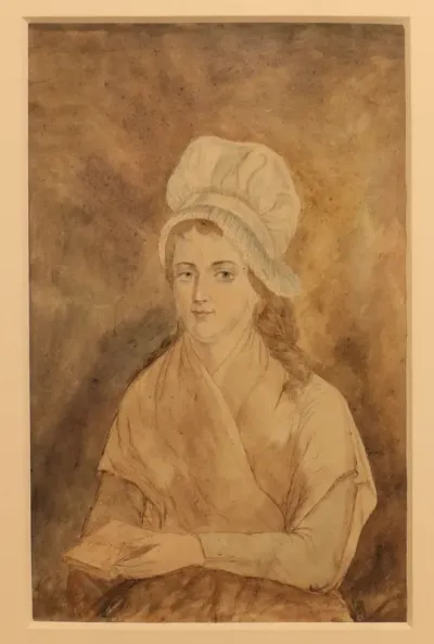 Charlotte Corday tenant un livre