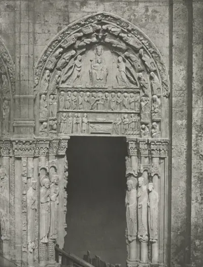 Chartres Cathedral: Right Door of the Royal Portal with Our Lady of Chartres