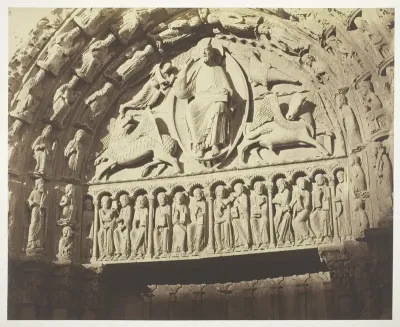 Chartres Cathedral West Facade; Royal Portal, Central Bay