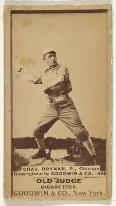 Chas. Brynan, Pitcher, Chicago, from the Old Judge series (N172) for Old Judge Cigarettes