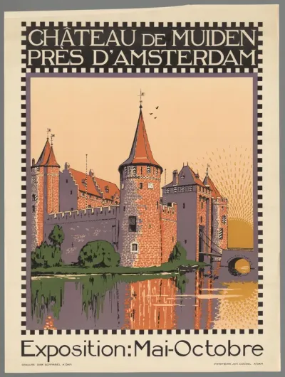 Château de Muiden près d'Amsterdam. Exposition: Mai-Octobre