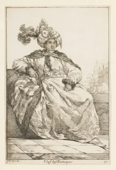 Chef des Eunuques (head of the Eunuchs), from the series "Caravane du Sultan à la Mecque..." (Caravan of a Sultan Going to Mecca)