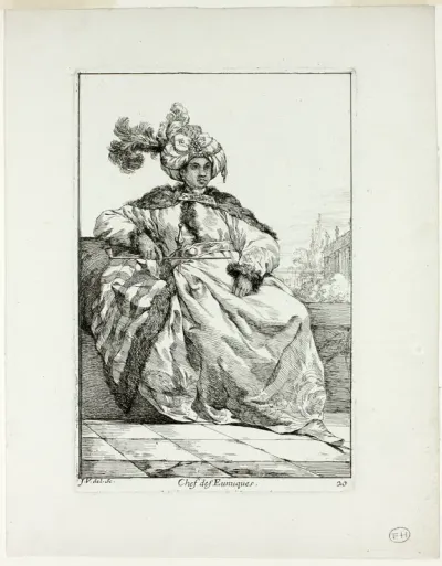 Chef des Eunuques, plate 20 from Caravanne du Sultan à la Mecque