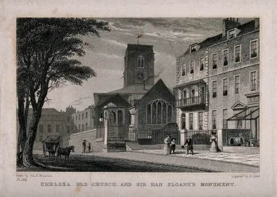 Chelsea old Church and monument to Sir Hans Sloane