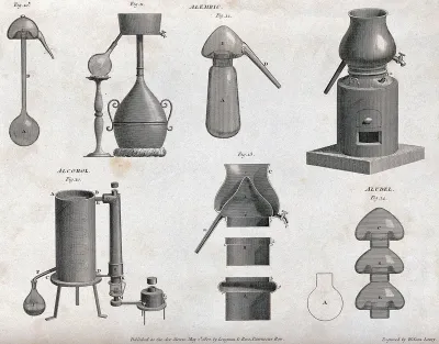 Chemistry: distilling apparatus