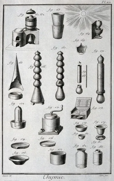 Chemistry: various vessels, including cracking towers