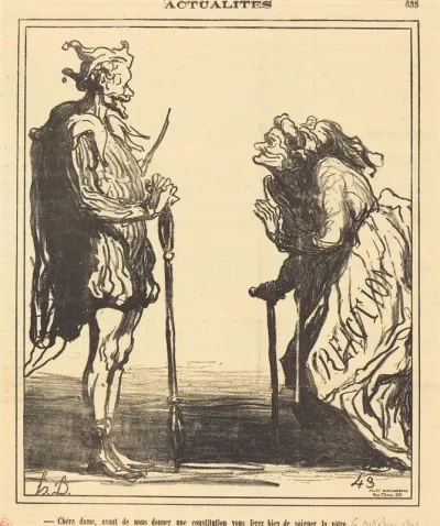 Chère dame, avant de nous donner...