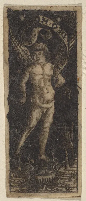 Cherub on a Vase with Inscription: "SOLI DEO HONOR"