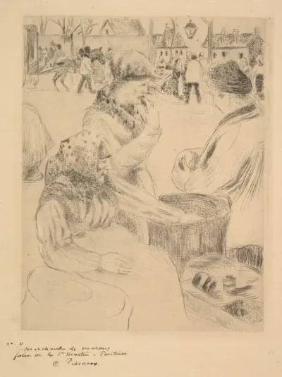 Chestnut Vendor, St. Martin's Market, Pontoise