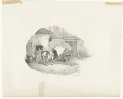 Cheval de Charrette sorti des limons