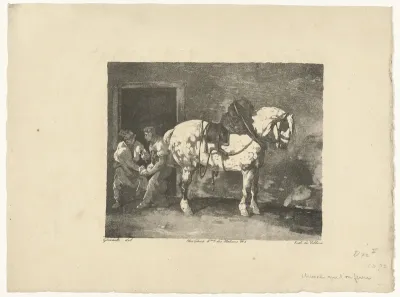 Cheval que l'on ferre