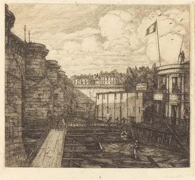 Chevrier's Cold Bath Establishment, Sometimes called the "School Baths"