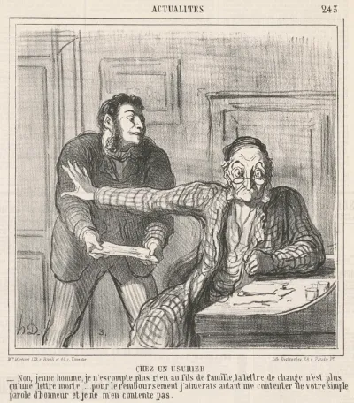 Chez un usurier