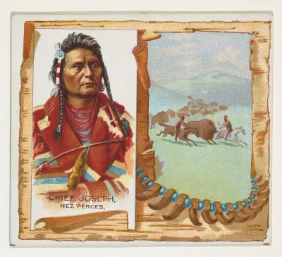 Chief Joseph, Nez Perces, from the American Indian Chiefs series (N36) for Allen & Ginter Cigarettes