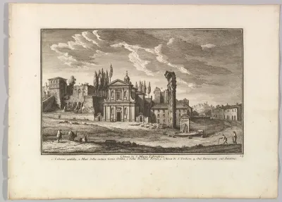 Chiesa di S. Maria Liberatrice, Plate 54 from Raccolta Delle Più Belle Veduta Antiche, E  Moderne Di Roma...