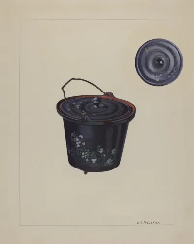 Child's Toy Iron Kettle