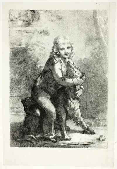 Child with Dog