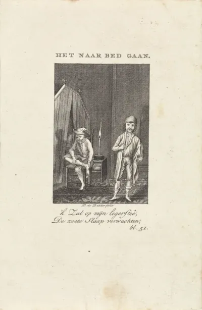 Children in their Nightwear in a Bedroom