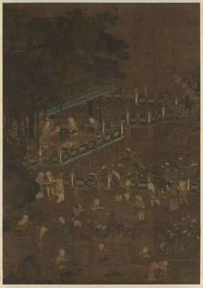 Children Playing on the Dragon Boat Festival