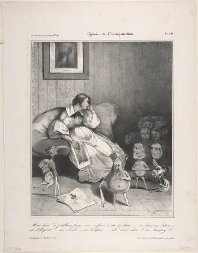 Chimera of the imagination, from "La Caricature"