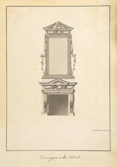 Chimney Piece in the Cabinet, Houghton Hall, Norfolk