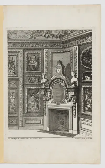 Chimney-Piece Set in the Corner of a Room, from Nouvelles Cheminées Faittes en Plusieur en Droits de la Hollande et Autres Prouinces, part of Œuvres du Sr. D. Marot