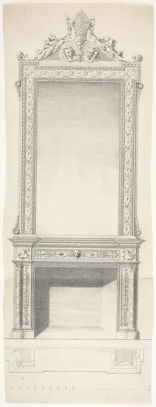 Chimneypiece Design with Mirror