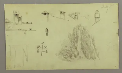 Chimneys, Waterfalls, Figure, etc., July possibly