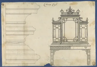 China Case, from Chippendale Drawings, Vol. II