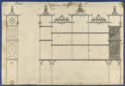 China Shelf, from Chippendale Drawings, Vol. II