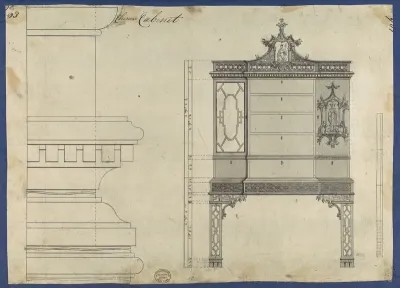 Chinese Cabinet, from Chippendale Drawings, Vol. II
