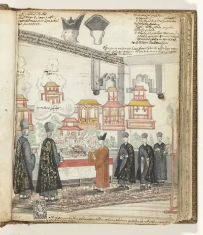 Chinese day of sacrifice in Batavia