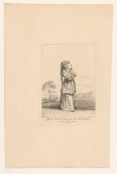 Chinese man in een landschap