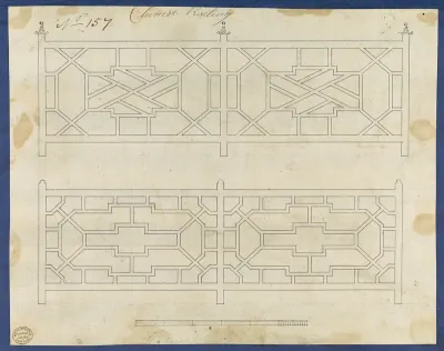 Chinese Railing, from Chippendale Drawings, Vol. II